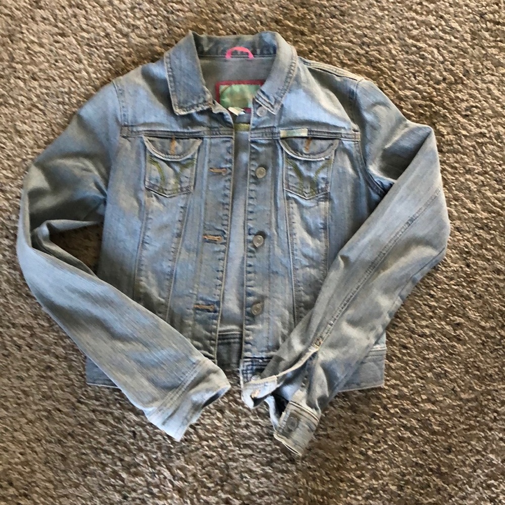 Hollister Faded Jean Jacket. Size Small